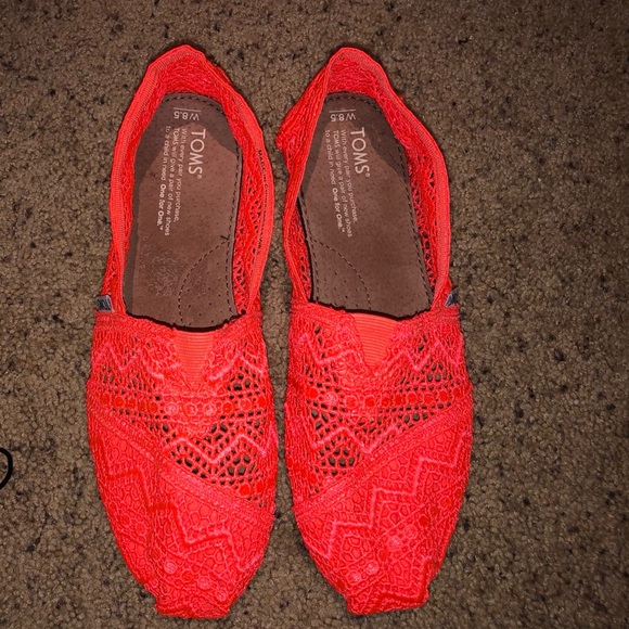 Coral lace Toms never worn - Picture 1 of 3